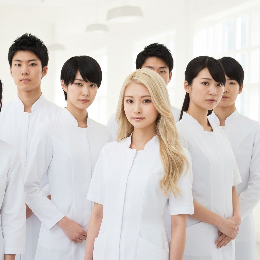 Estudiantes con uniformes escolares